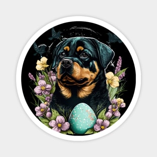 Rottweiler happy easter day Magnet